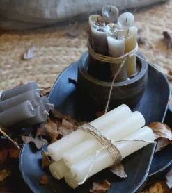 Chic Antique 6 stk, Bedelys, Taupe, 11 cm* Adventsstager|Jul