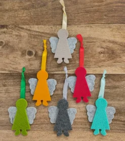 Gilde 24 stk, Engel i filt, Ass. farve*Børn Bøger Om Tro|Dåbshilsner