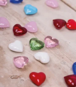 Ru00e4der Design Stories 150 stk Glashjerter i forskellige farver* Sorggruppe|Kirker Og Foreninger