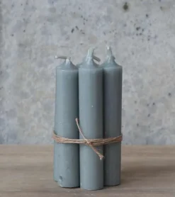 Chic Antique 6 stk. Grå bedelys, 11cm* Adventsstager|Jul