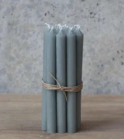 Chic Antique 12 stk. Juletræslys, Grå, 13 cm* Adventsstager|Jul