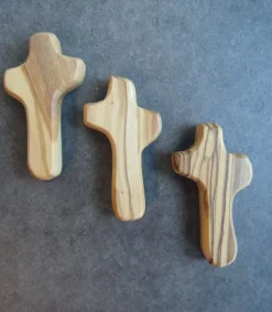 Bethlehem Star Olive Wood 25 stk Lommekors i Oliventræ – 5 cm* Konfirmationshilsner|Kirker Og Foreninger