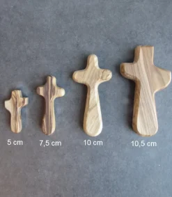 Bethlehem Star Olive Wood 25 stk Lommekors i Oliventræ – 5 cm* Konfirmationshilsner|Kirker Og Foreninger