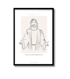 MeAndMyHouse A3 Plakat: Come to me and I will give you rest* Papirvarer|Bolig