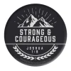 MeAndMyHouse Badge: Strong & courageous* Kirker Og Foreninger|Små Gaver