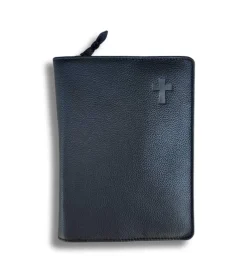 Andre Bibelomslag sort læder, Lille* Bibelomslag Og Navnetryk|Bibelen