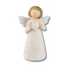 Gilde Blomster engel m. hjerte, 12cm* Engle|Jul