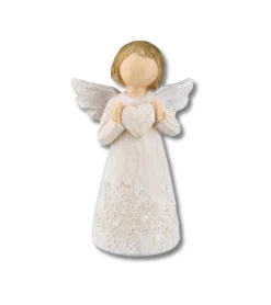 Gilde Blomster engel m. hjerte, 12cm* Engle|Jul