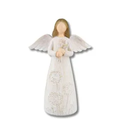 Gilde Blomster engel m. roser, 16cm* Engle|Jul