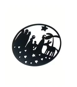 Pluto Bordskåner, Julekrybbe, sort metal* Julepynt|Jul