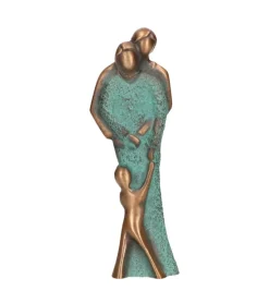 BUBE Bronze figur, Forældre og barn, 14,5 cm* Bryllup|Gave-ideer