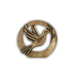 Maria Laach Bronzefigur med fredsdue* Pinse|Højtider