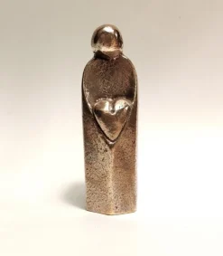 BUBE Bronzefigur Menneske med hjerte* Kondolencehilsen|Sorg-bearbejdning