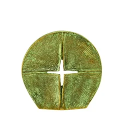 Maria Laach Bronzeskulptur, Mørk bronzeplade med Kors-silhuet, stående* Konfirmation|Gave-ideer