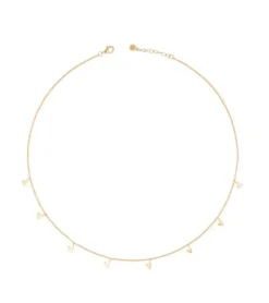 By Gabay , Halskæde med 8 små hjerter, guld* Studentergaver|Gave-ideer