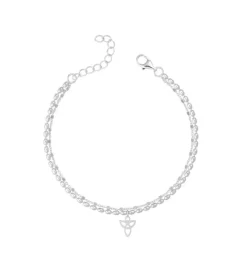 By Gabay , Skytsengel armbånd m. dobbeltkæde sølv, str M/L* Mors Dag|Gave-ideer