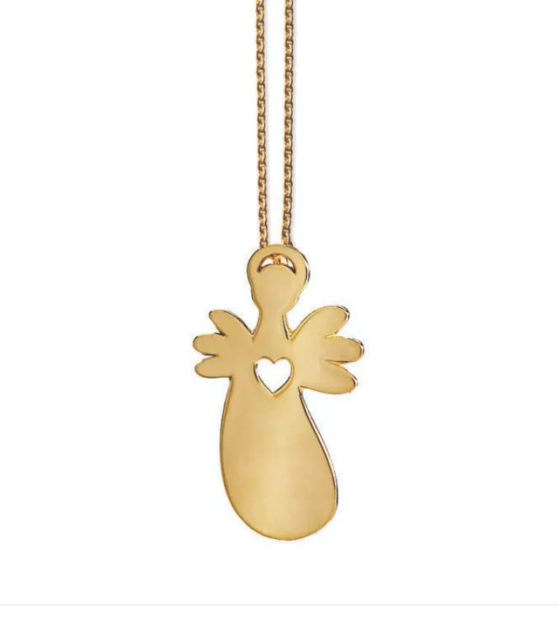 Josephine Blay CORA Halskæde, Engel med hjerte 9 kt GULD* Studentergaver|Gave-ideer