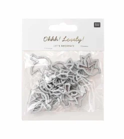 Rico Design Due i træ, åben, Sølv, 24 stk* Servietter Og Pynt|Papirvarer