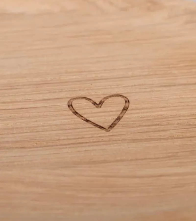 Eulenschnitt Egetræ, Oval tallerken med hjerte* Mors Dag|Gave-ideer