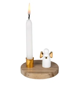 Ru00e4der Design Stories Engel med guldvinger og stage til juletræslys* Minde-ting|Sorg-bearbejdning