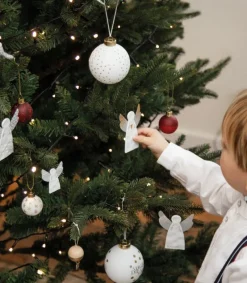 Ru00e4der Design Stories Engel ophæng porcelæn, Guld LILLE* Julepynt|Jul