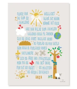 Josephine Blay Fadervor-Plakat af*Børn Dåbshilsner|Kirker Og Foreninger