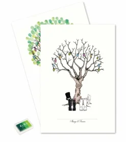MouseAndPen Fingerprint – Bryllupstræ med gummistøvler* Bryllup|Gave-ideer