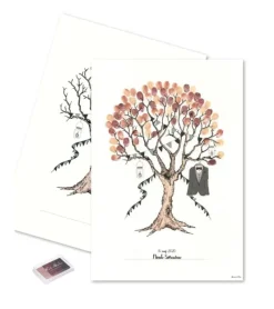 MouseAndPen Fingerprint – Konfirmationstræ med jakkesæt til dreng*Børn Konfirmation|Gave-ideer