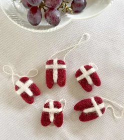 Gry And Sif Flag Ophæng, Sæt af 5 – Gry & Sif* Julepynt|Jul