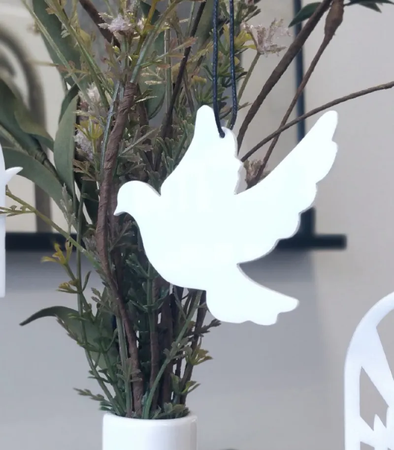 OnlyByGrace Fredsdue Ophæng, Hvid* Pinse|Højtider