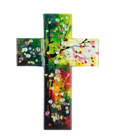 Gilde Glaskors med farver, Stor* Kirker Og Foreninger|Kors