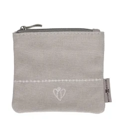 BUBE Grå pung i bomuld med engel* Konfirmation|Gave-ideer