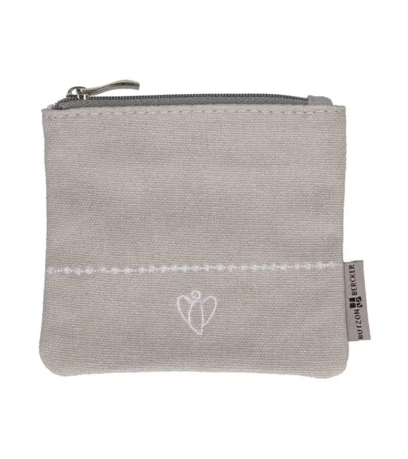 BUBE Grå pung i bomuld med engel* Konfirmation|Gave-ideer
