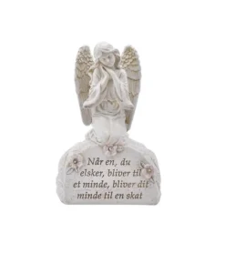 La Vida Gravpynt, Engel på sten med solceller* Kirkegården|Sorg-bearbejdning