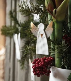 Ru00e4der Design Stories Guardian angel, Porcelæn sølv ophæng* Julepynt|Jul