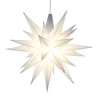 Herrnhuter Stjerne, Hvid, Plast, 13 cm LED* Jul|Højtider