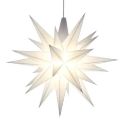 Herrnhuter Stjerne, Hvid, Plast, 13 cm LED* Jul|Højtider