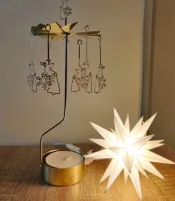 Herrnhuter Stjerne, Hvid, Plast, 13 cm LED* Jul|Højtider