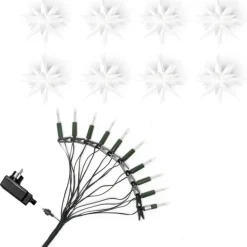 Herrnhuter Stjerne Lyskæde, Hvid, 13 cm/12 m* Gave-ideer|Stjerner