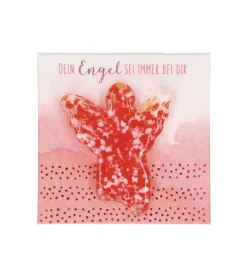 BUBE Hånd glas engel, rød* Konfirmation|Gave-ideer