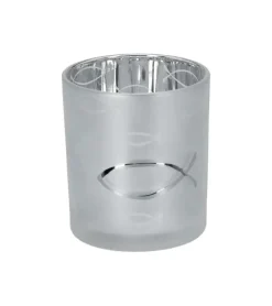 Gilde Ichthys lanterne til fyrfadslys, 8 cm* Konfirmationshilsner|Kirker Og Foreninger