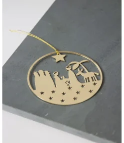 Pluto Julenat, krybbespils ophæng, guld* Kalendergaver|Jul