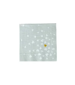 Ru00e4der Design Stories Kaffeservietter, Guld hjerte* Servietter Og Pynt|Papirvarer