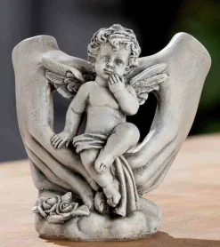 Gilde Kirkegårdspynt, Engel i hænder* Kirkegården|Sorg-bearbejdning
