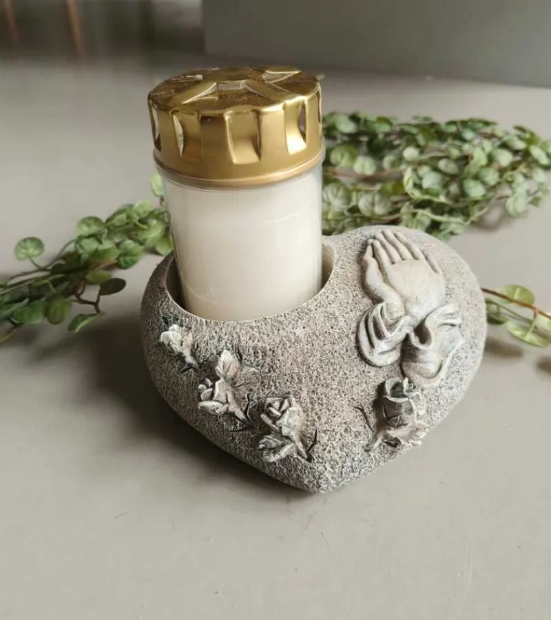 Gilde Kirkegårdspynt, Hjertestage til gravlys* Kirkegården|Sorg-bearbejdning