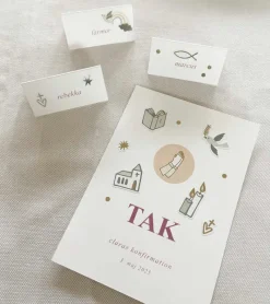 Rico Design Klistermærke Sæt, Dåb og konfirmation* Servietter Og Pynt|Papirvarer