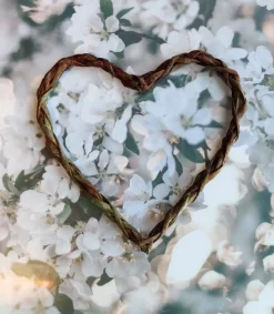 ARTbyKobber Kobber Hjerte i flettet pil,* Kirkegården|Sorg-bearbejdning