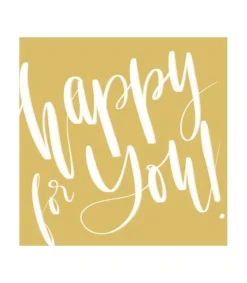 MeAndMyHouse Kvadratisk Postkort: Happy for you!* Kort|Papirvarer