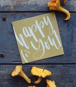 MeAndMyHouse Kvadratisk Postkort: Happy for you!* Kort|Papirvarer