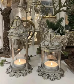 La Vida Lanterne, antik guld, 25cm* Kirkegården|Sorg-bearbejdning